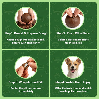 Pill-A-Pet Pill Wrap for Dogs - Made in USA - Probiotics Pet Pill Pockets for Dogs - Paste Dog Treats for Pills - Hiding up to 60 Tablets of Any Size - Digestive Support Bacon Flavor