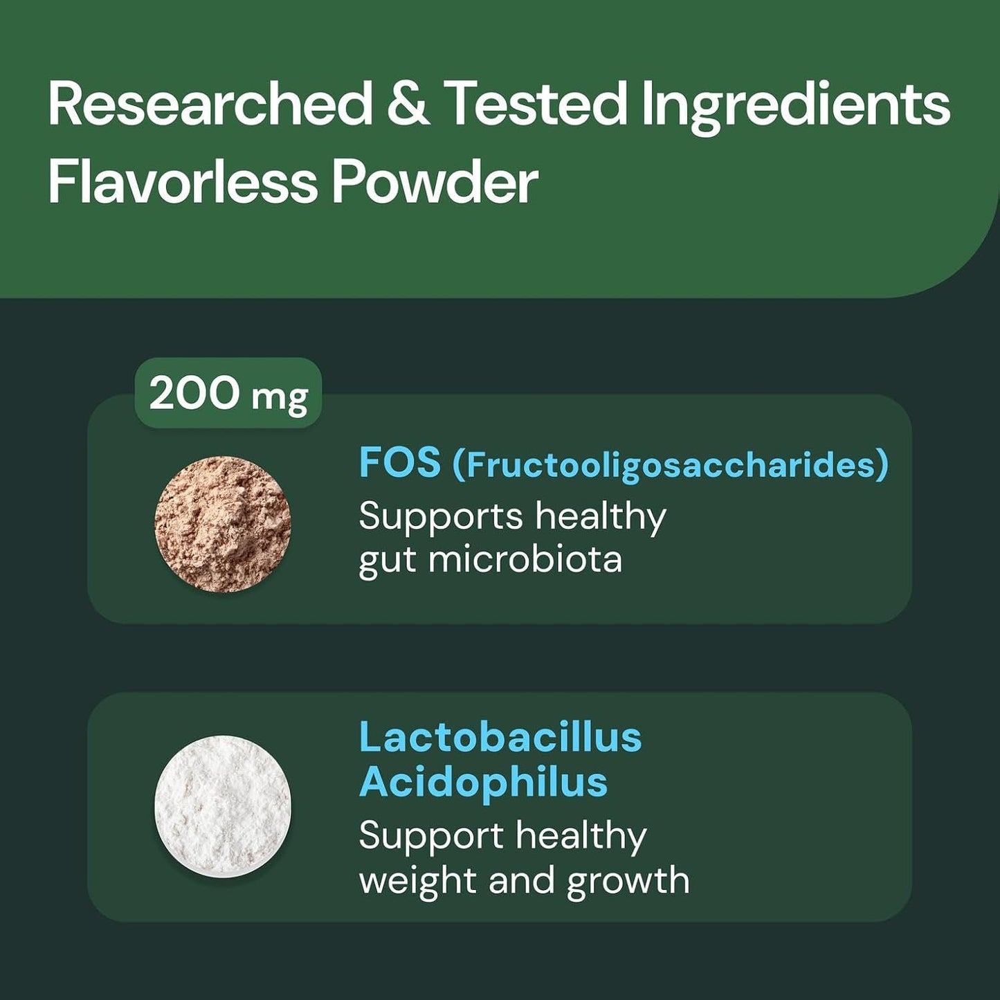 Veterinary Strength Gut Health Powder - Gut Health Supplement for Pets - Immunity Support - Pet-Friendly Probiotic Powder - Tasteless & Odorless - 60 Servings