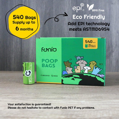 540 Counts Unscented Dog Poop Bags,Biodegradable Poop Bags Earth Friendly Dog Bags, Thick and Strong Poop Bags for Dogs