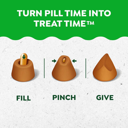 Greenies Pill Pockets Treats for Dogs Capsule Pouch, Chicken Flavor, 15.8-Ounce per Pack (3 Pack)