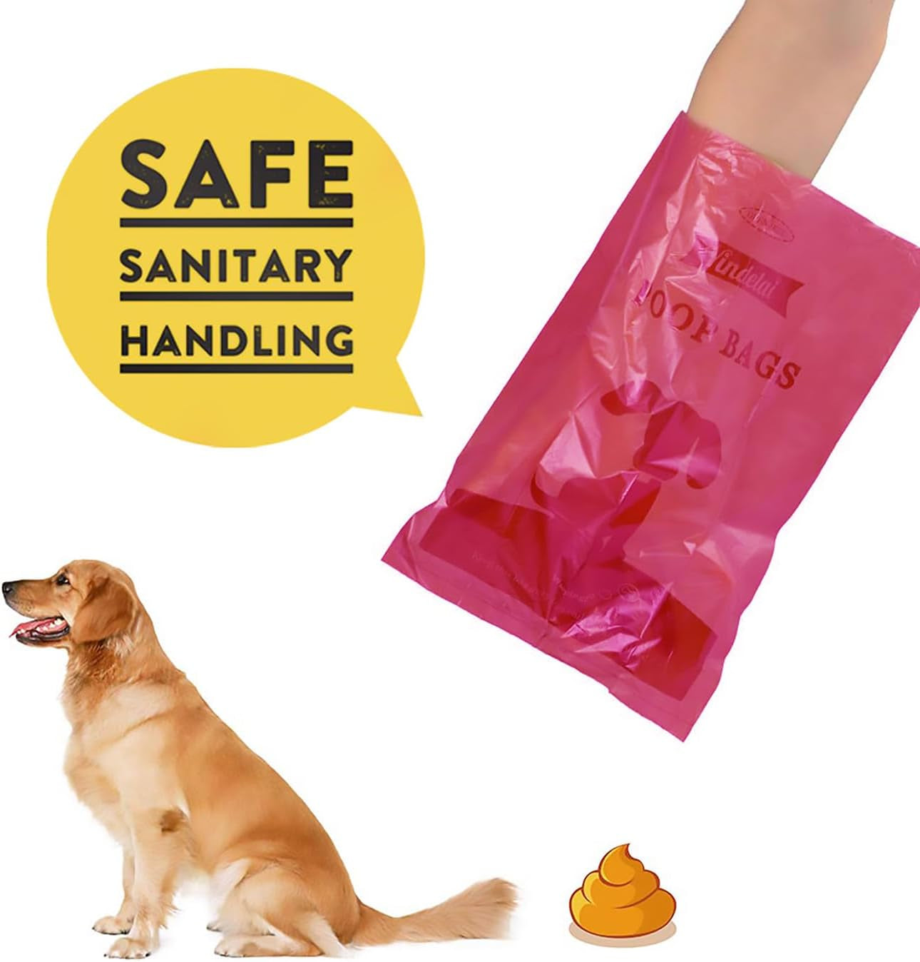 Dog Poop Bag 26 Rolls (390 Counts), Biodegradable Dog Waste Bags with 1 Free Dispenser, Eco-Friendly Leak Proof Pet Waste Disposal Refill Bags (Scented)