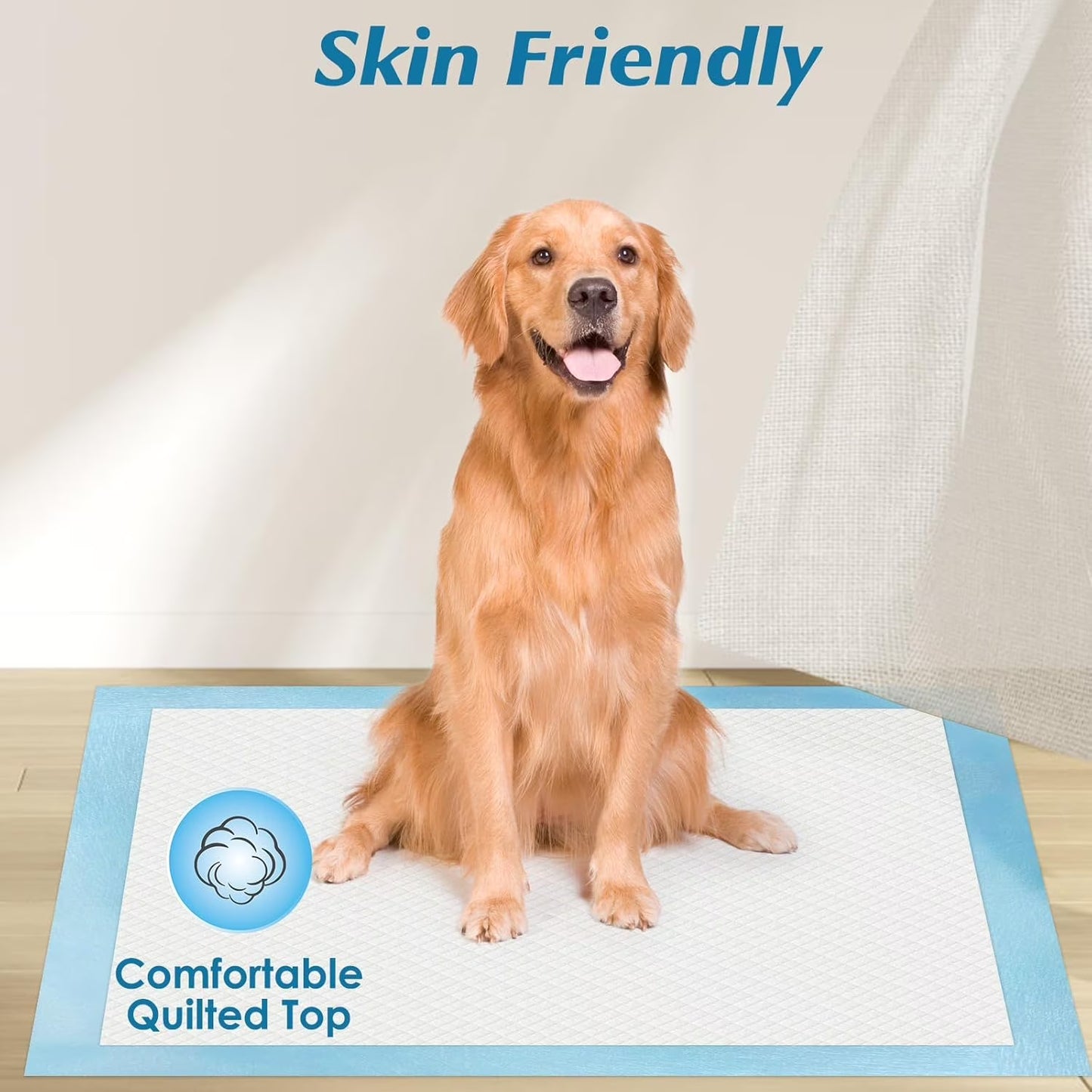 Pet Puppy Training Pads, 5-Layer Leak-Proof Pee Pads, 20 Count Disposable Dog Pee Pet Pads(17.7 X 13 Inches)