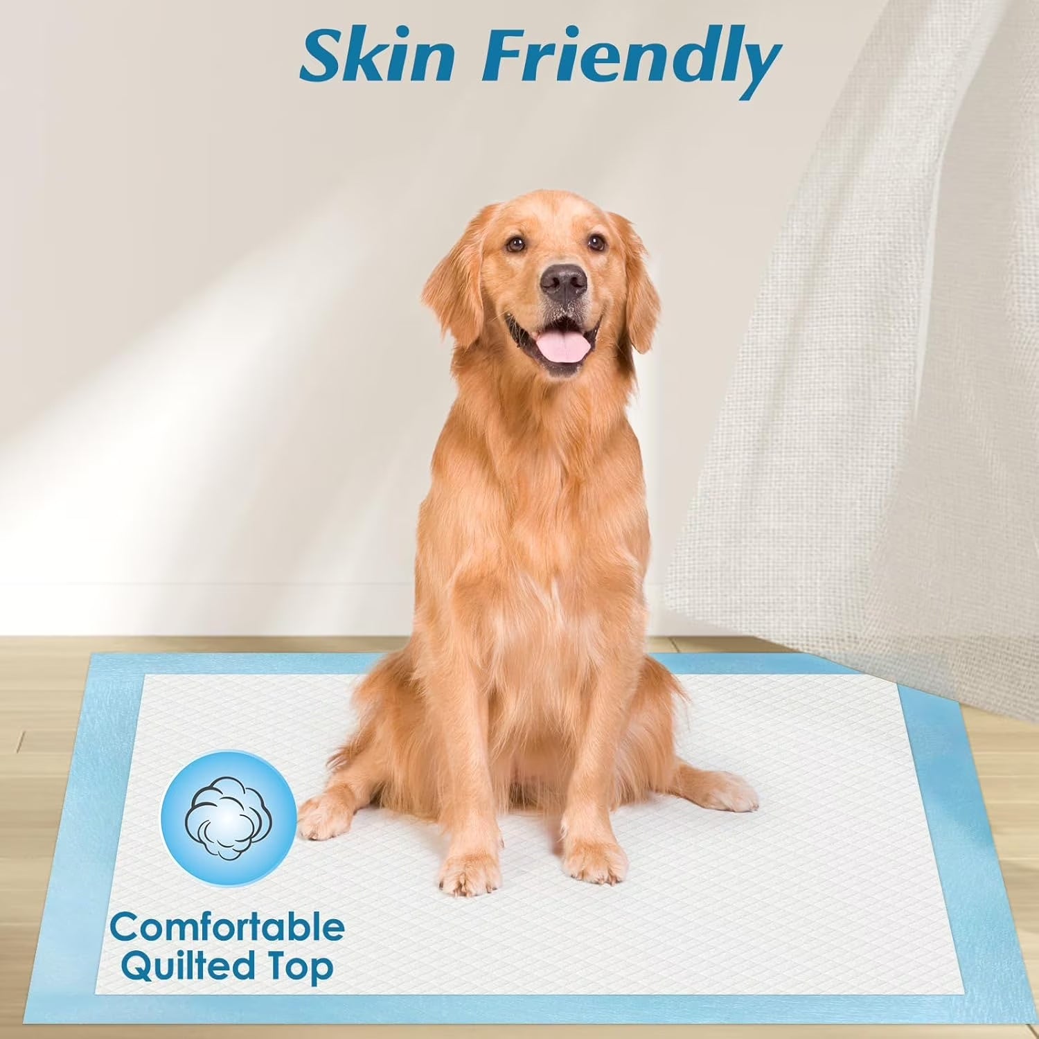 Pet Puppy Training Pads, 5-Layer Leak-Proof Pee Pads, 20 Count Disposable Dog Pee Pet Pads(17.7 X 13 Inches)