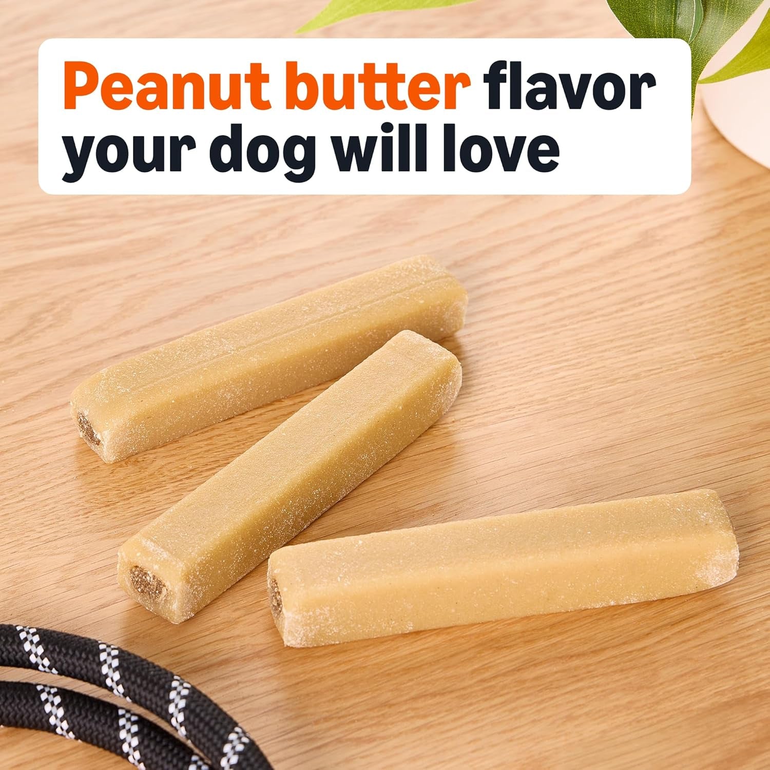 Double Chew Bone Dog Treats, Peanut Butter - 8 Count, 1 Pack