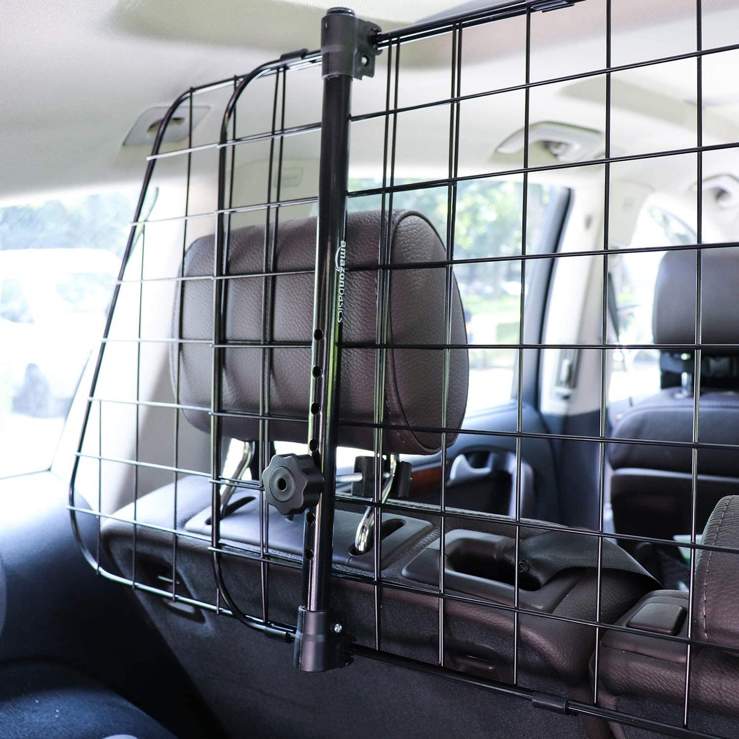 Adjustable Dog Car Barrier for Vehicles, 59.72 X 5.20 X 16.46 In, Black
