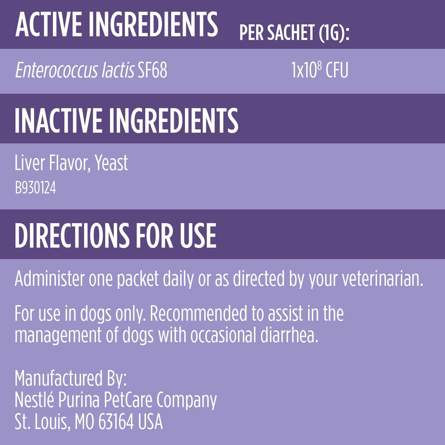 Purina Pro Plan Veterinary Supplements Fortiflora Dog Probiotic Supplement, Canine Nutritional Supplement - 30 Ct. Boxes