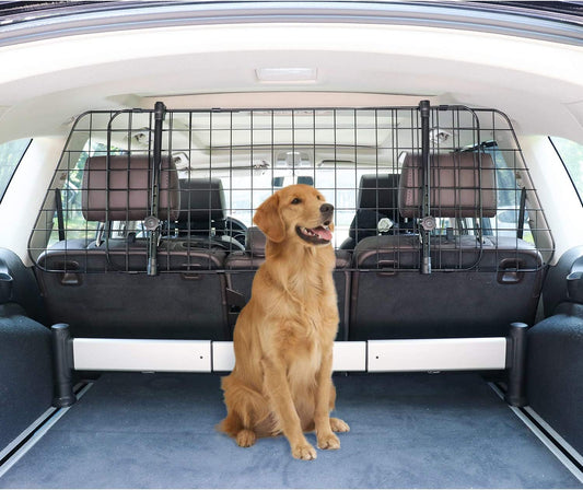 Adjustable Dog Car Barrier for Vehicles, 59.72 X 5.20 X 16.46 In, Black