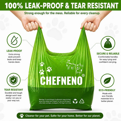 Cat Litter Waste Bags (500 Ct., Green) Bulk Dog Poop Bags with Easy Tie Handles Recycled Earth-Friendly Lavender Scented Cat Litter Poop Diaper Bag Disposable Sanitary Pad Waste Bags (500 Bags)