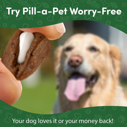 Pill-A-Pet Pill Wrap for Dogs - Made in USA - Probiotics Pet Pill Pockets for Dogs - Paste Dog Treats for Pills - Hiding up to 60 Tablets of Any Size - Digestive Support Bacon Flavor