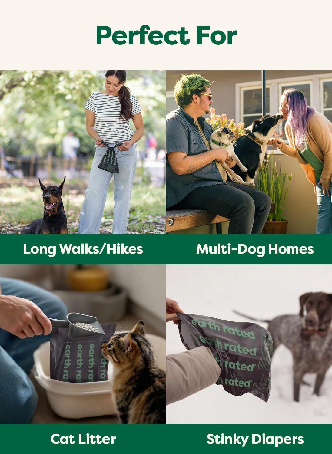 3X Protect Dog Poop Bag Rolls, Odor Blocking Leak Proof Extra Thick, Unscented, 240 Count