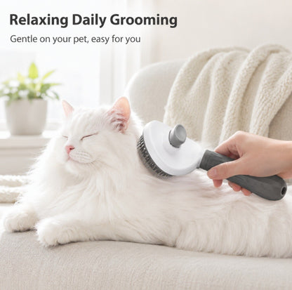 Self-Cleaning Pet Hair Remover Brush and Deshedding Grooming Comb for Dogs and Cats