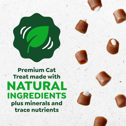 Greenies Feline Pill Pockets for Cats Natural Soft Cat Treats, Catnip Flavor, 1.6 Oz. Pouch (45 Treats)